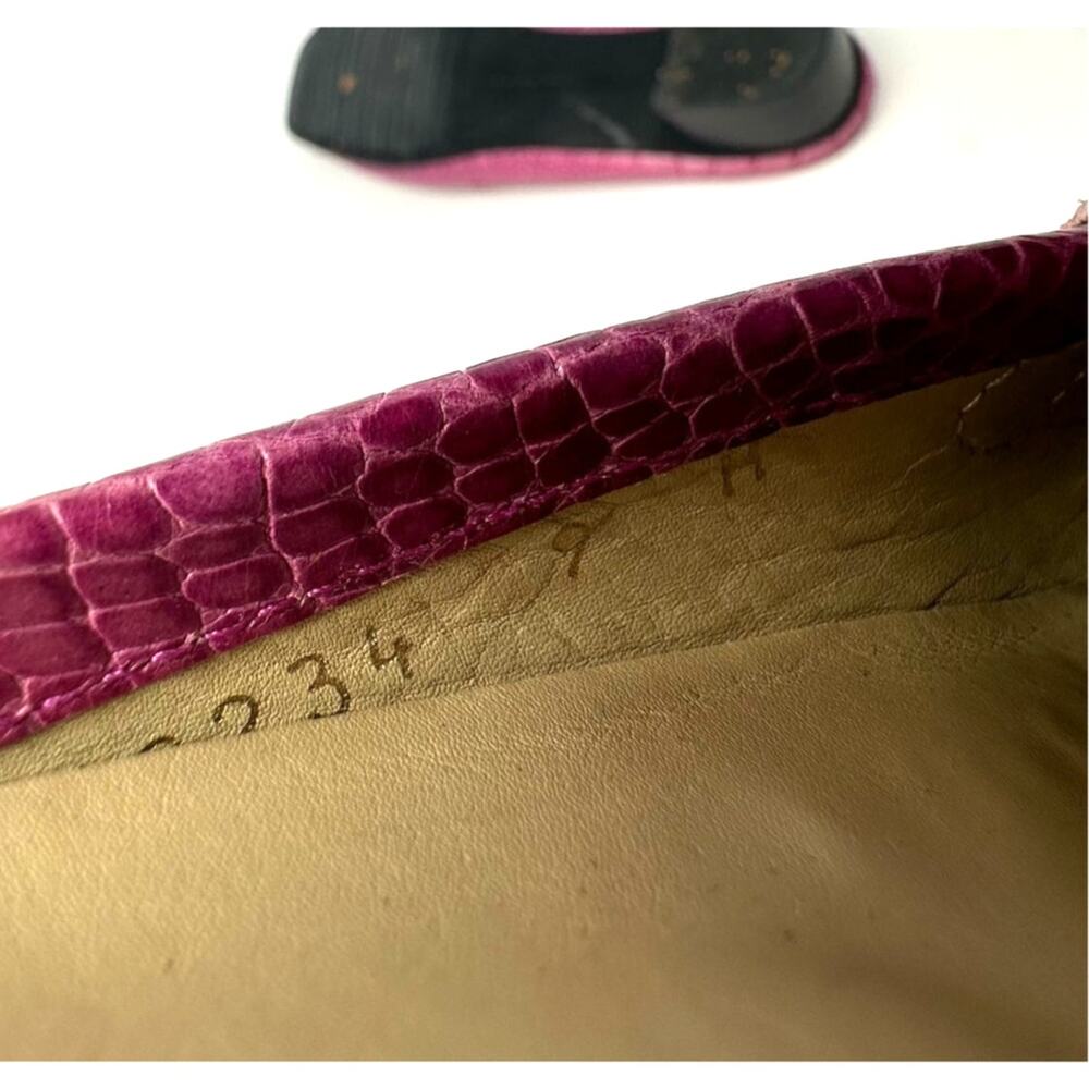 Stuart Weitzman Size 9 Clog Pink Open Back Loafer… - image 7